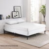 Mainstays 7" Adjustable Metal Bed Frame, Black, Adjusts Twin - Queen