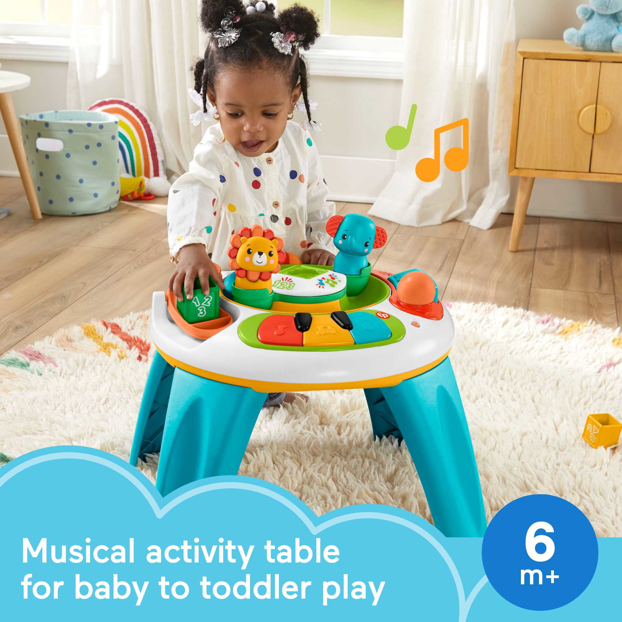 Fisher Price Busy Buddies Activity Table Infant Learning Toy Discounttoday