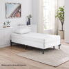 Mainstays 7" Adjustable Metal Bed Frame, Black, Adjusts Twin - Queen