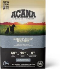 ACANA Dog Light & Fit Recipe, 13lb Premium High-Protein, Grain-Free Dry Dog Food, Packaging May Vary