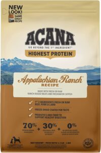 ACANA Highest Protein, Appalachian Ranch, Grain Free Dry Dog Food, 4.5lb