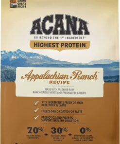 ACANA Highest Protein, Appalachian Ranch, Grain Free Dry Dog Food, 4.5lb