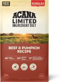 ACANA Singles Limited Ingredient Dry Dog Food, Grain-free, High Protein, Beef & Pumpkin, 25lb