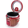 AROMA 20-Cup Red Rice Cooker with Glass Lid ARC-1230R