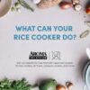 AROMA 20-Cup Red Rice Cooker with Glass Lid ARC-1230R