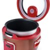 AROMA 20-Cup Red Rice Cooker with Glass Lid ARC-1230R