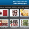 AROMA Professional 6-Tray Black Food Dehydrator with Drip Tray AROMA Professional 6-Tray Black Food Dehydrator with Drip Tray AFD-815B