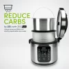 Aroma Housewares ARC-1120SBL SmartCarb Cool-Touch Stainless Steel Rice Multicooker Food Steamer