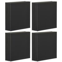 Artist's Loft Necessities 4 Packs: 5 ct. (20 total) 16" x 20" Black Canvas Super Value Pack