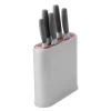 BergHOFF Leo 6-Piece Gray Stainless Steel Knife Set with Block