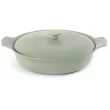 BergHOFF Ron 11 in. Cast Iron Skillet in Green with Lid