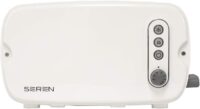 BergHOFF Seren Side Loading Toaster with Cool Touch Exterior and Removable Crumb Tray, White, Without Serving Tray