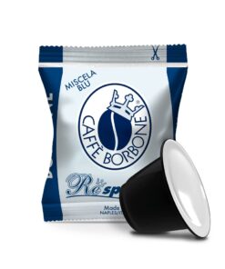 Caffè Borbone Respresso Espresso, 100 Capsules - Miscela Blu (Blue) - Compatible with Nespresso Original Machines