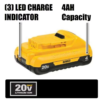 DEWALT 20V MAX Cordless Brushless 6-1.2 in. Circular Saw with 20V MAX Compact Lithium-Ion 4.0Ah Battery Pack