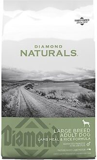 Diamond Naturals Large Breed Adult Dry Dog Food Lamb Meal and Rice Formula with Protein from Real Lamb, Probiotics and Essential Nutrients to Support Balanced and Overall Health in Adult Dogs 40lb