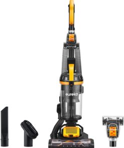 EUREKA Upright Vacuum Cleaner with Pet Tool, Swivel Steering for Carpet and Hard Floor, MaxSwivel Pro, Yellow