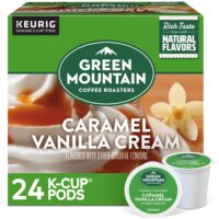 Green Mountain Coffee Roasters Caramel Vanilla Cream, Single-Serve Keurig K-Cup Pods, Flavored Light Roast Coffee, 96 Count
