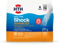 HTH Pool Care Shock Advanced, Swimming Pool Chemical Prevents Bacteria & Algae, Cal Hypo Formula, 1 lb (Pack of 6)