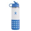 Hydro Flask 20 oz. Kids' Wide Mouth Bottle with Straw Lid and Boot Hydro Flask 20 oz. Kids' Wide Mouth Bottle with Straw Lid and Boot, Cove