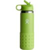 Hydro Flask 20 oz. Kids' Wide Mouth Bottle with Straw Lid and Boot Hydro Flask 20 oz. Kids' Wide Mouth Bottle with Straw Lid and Boot