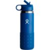 Hydro Flask 20 oz. Kids' Wide Mouth Bottle with Straw Lid and Boot Hydro Flask 20 oz. Kids' Wide Mouth Bottle with Straw Lid and Boot, Lake
