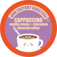 Java Factory Coffee Pods Vanilla Cream and Cinnamon Flavored Coffee for Keurig K Cup Brewers, Cappuccino, 80 Count