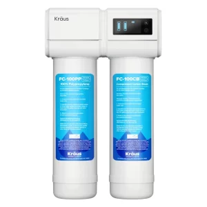 KRAUS FS-1000 Purita 2-Stage Carbon Block Under-Sink Water Filtration System with Digital Display Monitor