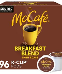 McCafé Breakfast Blend, Keurig Single Serve K-Cup Pods, Light Roast Coffee Pods, 96 Count
