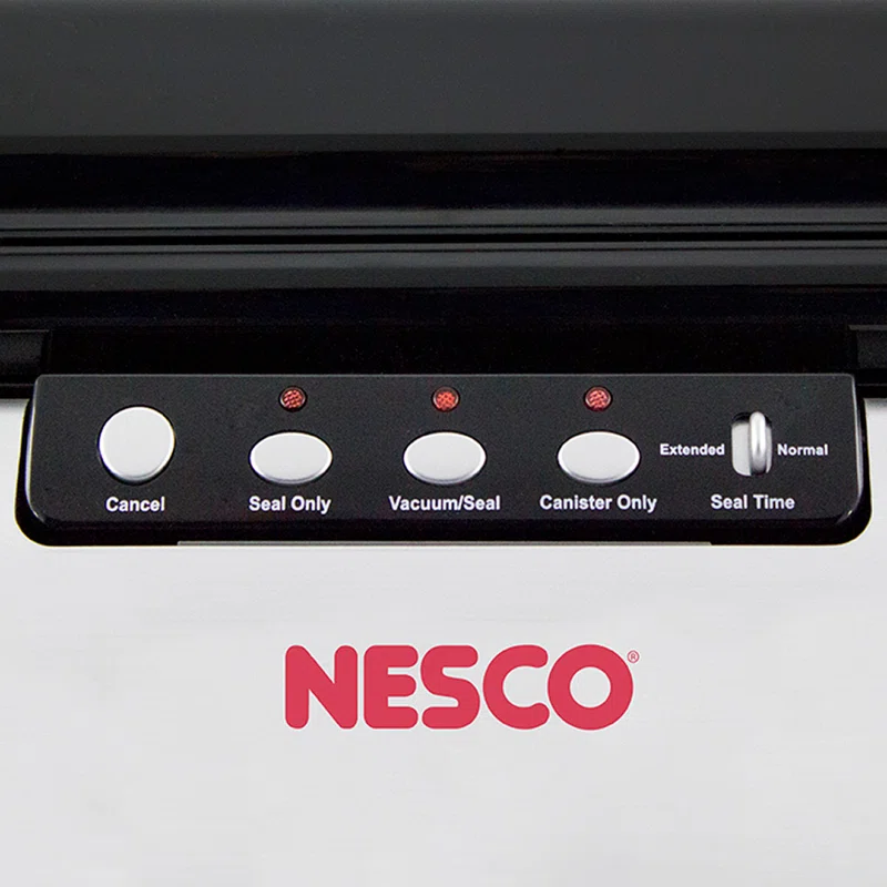 Nesco Deluxe Food VS-12 Vacuum Sealer, 130 Watts, Kit Bags & Viewing Lid,  Compact, Silver in 2023