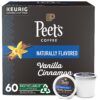 Peet’s Coffee, Flavored Coffee K-Cup Pods for Keurig Brewers, Light Roast - Vanilla Cinnamon, 60 Count (6 boxes of 10 pods)