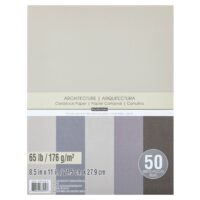 Recollections 12 Packs: 50 ct. (600 total) Architecture 8.5" x 11" Cardstock Paper