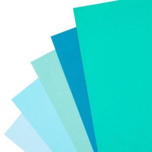 Recollections 12 Packs: 50 ct. (600 total) Blue Ombre 8.5" x 11" Cardstock Paper