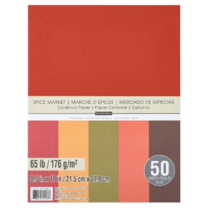 Recollections 12 Packs: 50 ct. (600 total) Spice Market 8.5" x 11" Cardstock Paper