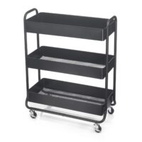 Simply Tidy Hudson Rolling Cart, Black