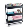 Simply Tidy Hudson Rolling Cart, Black Simply Tidy Hudson Rolling Cart, Black