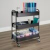 Simply Tidy Hudson Rolling Cart, Black Simply Tidy Hudson Rolling Cart, Black