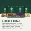 Starbucks Black Coffee K-Cup Coffee Pods, Variety Pack for Keurig Brewers, 4 boxes (96 pods total)
