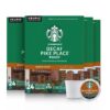 Starbucks K-Cup Coffee Pods, Medium Roast Coffee, Decaf Pike Place Roast, 100% Arabica, 4 boxes (96 pods total)