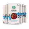 Starbucks VIA Instant Coffee Medium Roast Packets, Sweetened Iced Coffee, 6 boxes (36 packets total)