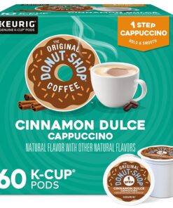 The Original Donut Shop One-Step Cinnamon Dulce Cappuccino, Keurig Single-Serve K-Cup Pods, 60 Count