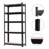 Muscle Rack 30 in. W x 60 in. H x 12 in. D 5-Tier Black Steel Shelving Unit