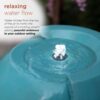 Alpine Corporation DIG100XS 33 in. Tall Water Jar Fountain with LED Light, Turquoise