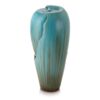 Alpine Corporation DIG100XS 33 in. Tall Water Jar Fountain with LED Light, Turquoise