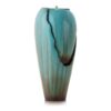 Alpine Corporation DIG100XS 33 in. Tall Water Jar Fountain with LED Light, Turquoise