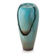 Alpine Corporation DIG100XS 33 in. Tall Water Jar Fountain with LED Light, Turquoise