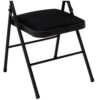 Cosco 14995JBD4E Black Vinyl Padded Seat Folding Chair (Set of 4)