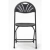 Cosco 60542BLK8E Heavy-Duty Black Fan Back Plastic Outdoor Safe Folding Chair (Set of 8)