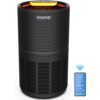 RENPHO PUS-RP-AP089S-BK Air Purifier Air Cleaner for Home Large Room 960 sq.ft. HEPA Filter in Black, WiFi and Alexa Control through APP Black
