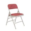 National Public Seating 2308 Burgundy Fabric Padded Seat Stackable Folding Chair (Set of 4)