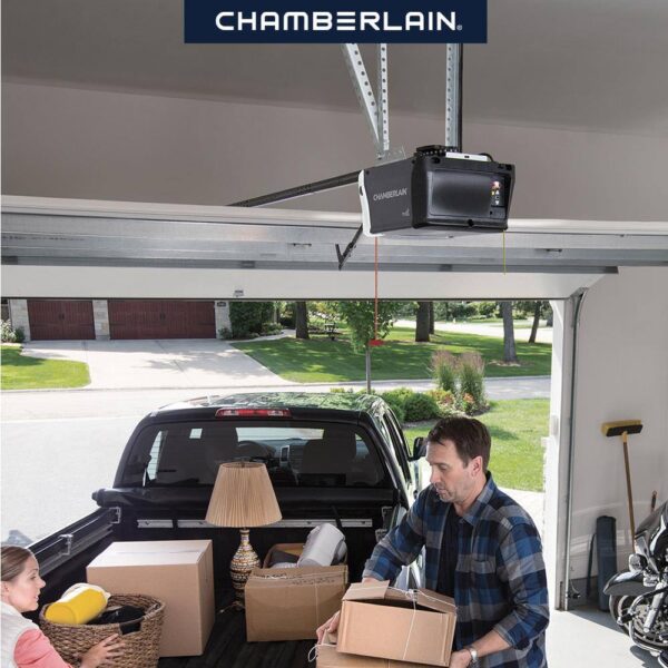 Chamberlain C2212T 1/2 HP Smart Chain Drive Garage Door Opener with ...